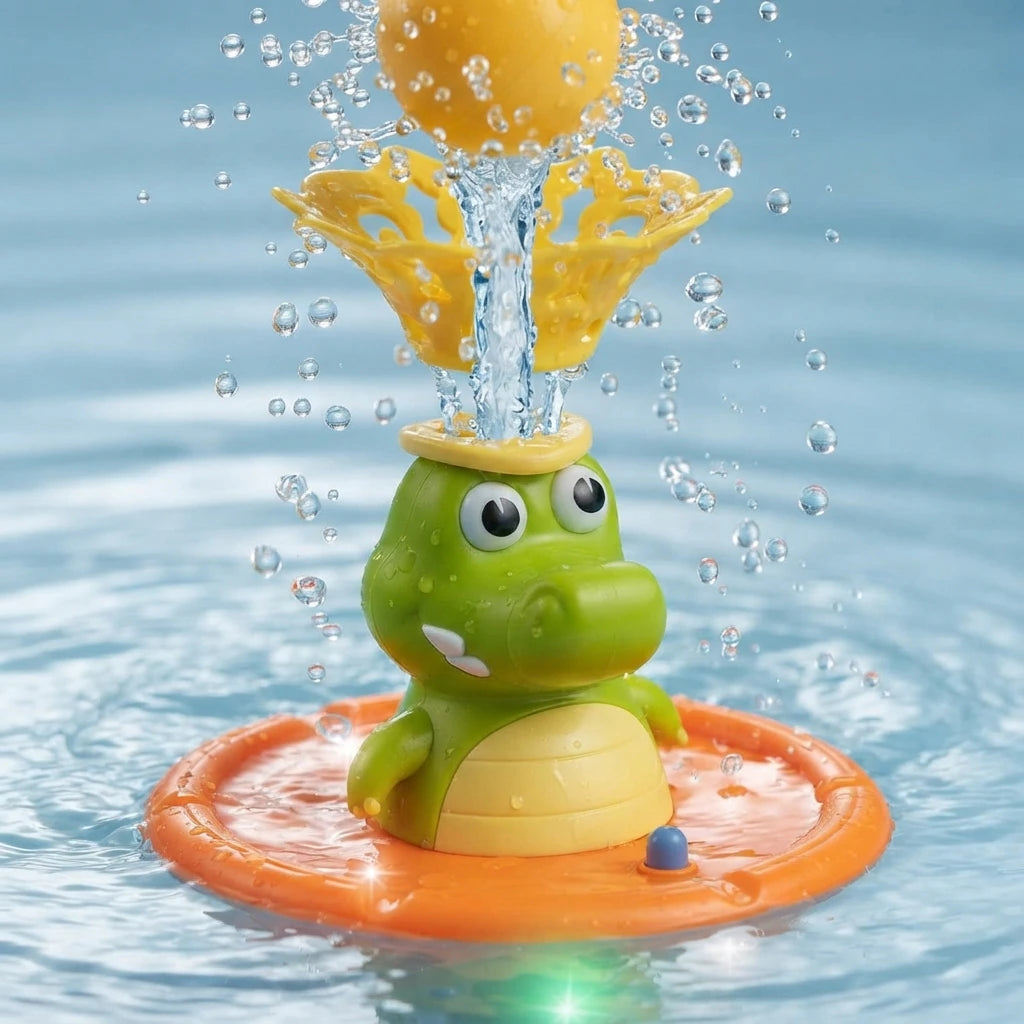 SplashCroc™ | Interaktyvus vonios fontanas vaikams 🐊💦
