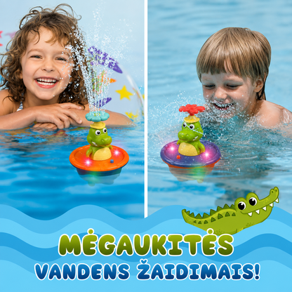 SplashCroc™ | Interaktyvus vonios fontanas vaikams 🐊💦